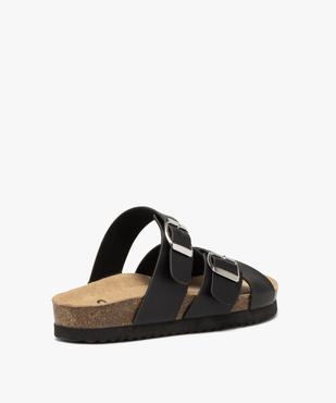 Mules femme unies à larges brides à boucle vue5 - GEMO (CASUAL) - GEMO