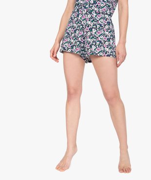 Bas de pyjama femme à motifs fleuris – LuluCastagnette vue1 - LULUCASTAGNETTE - GEMO