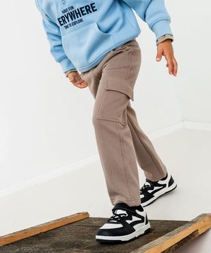 Pantalon de jogging chaud avec poches à rabat garçon vue1 - GEMO (ENFANT) - GEMO