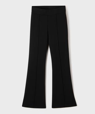 Pantalon flare extensible fendu et à taille élastique fille vue1 - GEMO (JUNIOR) - GEMO