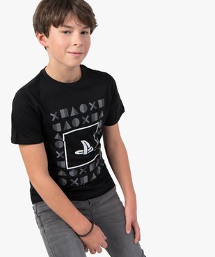 Tee-shirt garçon à manches courtes imprimé - PlayStation vue1 - PLAYSTATION - GEMO
