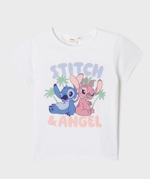 Tee-shirt manches courtes avec motif Stitch fille - Disney vue1 - LILO & STITCH - GEMO