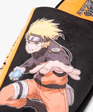 Chaussons homme imprimés et moelleux en velours - Naruto vue6 - NARUTO - GEMO
