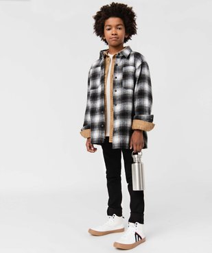 Chemise garçon à carreaux aspect flanelle  vue6 - GEMO (JUNIOR) - GEMO