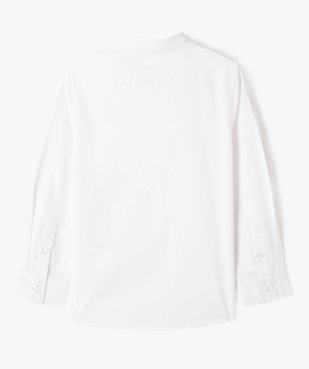 Chemise unie à manches longues garçon vue3 - GEMO 4G GARCON - GEMO