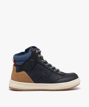 Boots fourrées garçon multicolores à lacets et à zip vue1 - GEMO 4G GARCON - GEMO