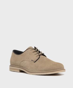 Derbies dessus suédine homme - Mario Baldano vue3 - MARIO BALDANO - GEMO