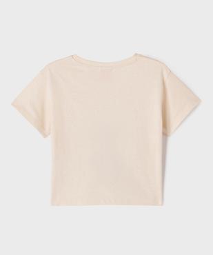 Tee-shirt manches courtes spécial Noël motif Stitch fille - Disney vue3 - LILO & STITCH - GEMO