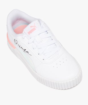 Baskets fille unies à lacets avec détails métallisés - Puma vue5 - PUMA - GEMO