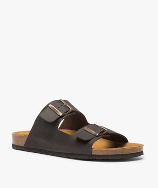 Sandales homme en cuir à larges brides à boucle vue2 - Nikesneakers (CASUAL) - Nikesneakers