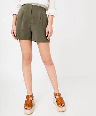 Short large et fluide à taille haute femme vue1 - GEMO(FEMME PAP) - GEMO