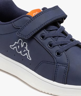 Baskets garçon unies à lacets et scratch - Kappa vue6 - KAPPA - GEMO
