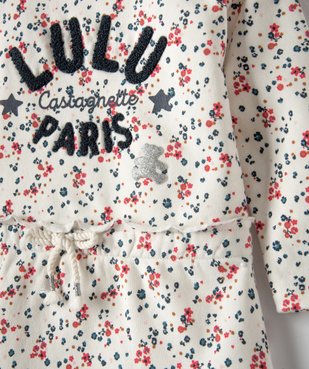 Robe bébé fille en matière molletonnée - Lulu Castagnette vue2 - LULUCASTAGNETTE - GEMO