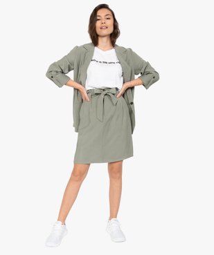 Veste blazer femme en viscose fluide vue6 - GEMO(FEMME PAP) - GEMO