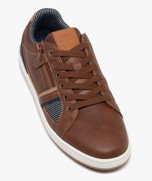 Baskets basses à lacets au look urbain homme vue6 - URBAN STEPS - GEMO
