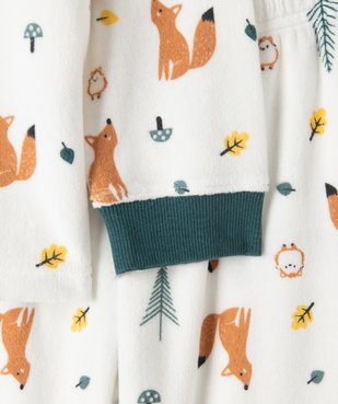 Pyjama garçon en velours à motifs forestiers vue3 - GEMO (ENFANT) - GEMO