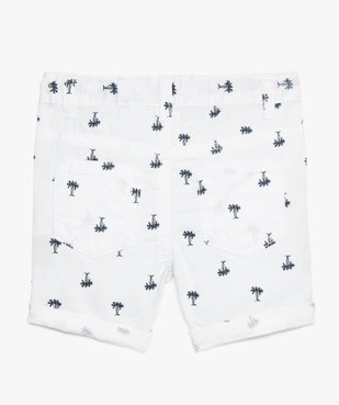Bermuda bébé garçon motif palmier à revers – Lulu Castagnette vue2 - LULUCASTAGNETTE - GEMO