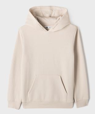 Sweat à capuche uni intérieur molletonné garçon vue1 - GEMO 4G GARCON - GEMO