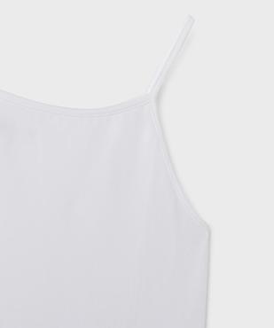 Débardeur à fines bretelles en coton stretch fille vue2 - GEMO 4G FILLE - GEMO