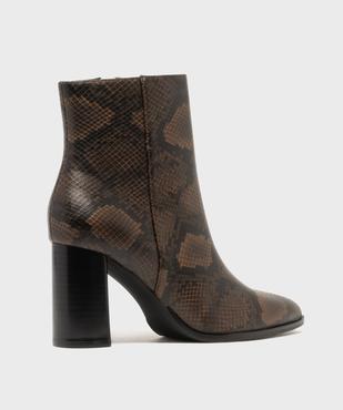 Boots à talon haut et bout pointu unies femme vue4 - FOLLOW ME - GEMO