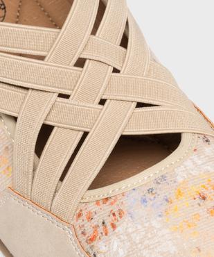 Chaussures confort avec brides élastiques femme vue6 - G'FLEX - GEMO