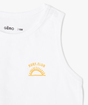 Débardeur bébé garçon imprimé (lot de 3) vue3 - GEMO(BEBE DEBT) - GEMO