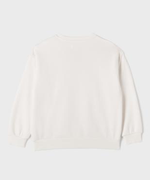Sweat oversize avec inscription brodée fille vue5 - GEMO 4G FILLE - GEMO