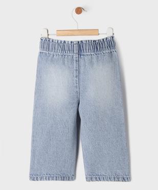 Jean léger coupe ample avec taille ajustable bébé fille vue4 - GEMO(BEBE DEBT) - GEMO