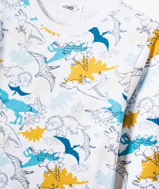 Pyjama en coton avec motifs dinosaures garçon vue2 - GEMO (ENFANT) - GEMO