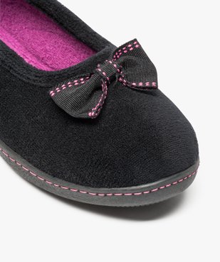 Chaussons ballerines avec noeud sur le dessus - Isotoner vue6 - ISOTONER - GEMO