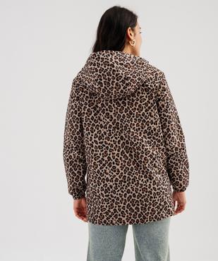 Imperméable réversible et déperlant à capuche femme vue4 - GEMO 4G FEMME - GEMO