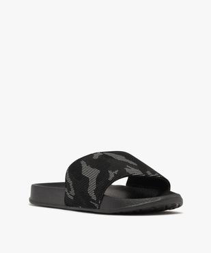 Mules de piscine à motif camouflage homme vue2 - GEMO (PLAGE) - GEMO