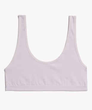 Brassière fille avec dos en dentelle vue1 - GEMO 4G FILLE - GEMO