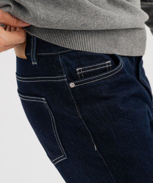 Jean straight en denim de coton stretch homme vue2 - GEMO 4G HOMME - GEMO