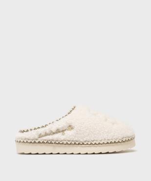 Chaussons mules en sherpa fille - LuluCastagnette vue1 - LULUCASTAGNETTE - GEMO