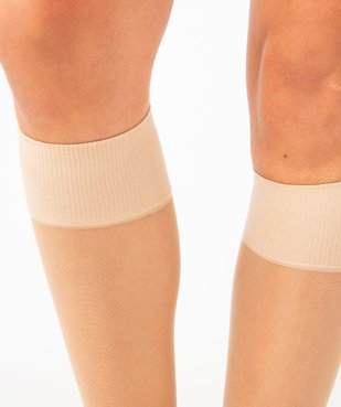 Mi-bas transparents femme (lot de 3+1) - Ultra Resist Dim vue3 - DIM - GEMO