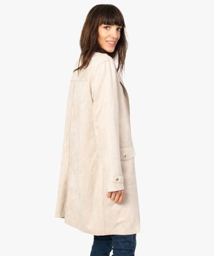 Veste femme longue avec finitions bord-franc vue3 - Nikesneakers(FEMME PAP) - Nikesneakers