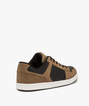 Baskets homme basses à lacets style skate shoes vue4 - GEMO (HOMME) - GEMO