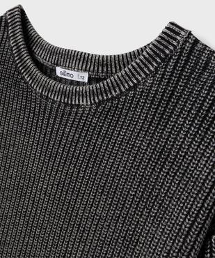 Pull en grosse maille garçon vue3 - GEMO (JUNIOR) - GEMO