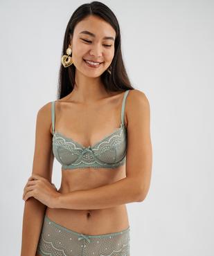 Soutien-gorge à armatures forme corbeille en dentelle vue1 - GEMO(HOMWR FEM) - GEMO