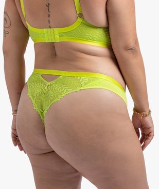 Tanga en dentelle et tulle - Gémo x Lalaa Misaki vue3 - GEMO(HOMWR FEM) - GEMO