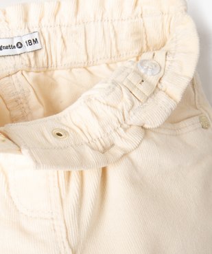 Pantalon bébé fille en velours côtelé - LuluCastagnette vue3 - LULUCASTAGNETTE - GEMO