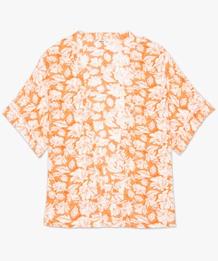 Chemise femme kimono fluide à fleurs vue4 - GEMO (G TAILLE) - GEMO