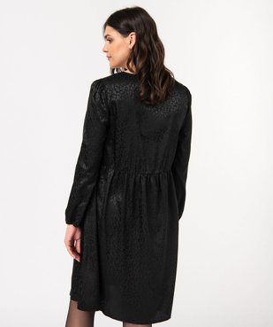 Robe de soirée à manches longues spéciale maternité vue3 - GEMO (MATER) - GEMO