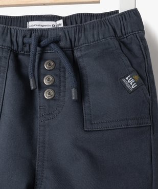 Pantalon de jogging bébé garçon avec ceinture élastique - LuluCastagnette vue2 - LULUCASTAGNETTE - GEMO