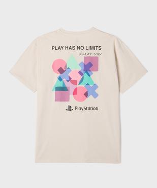 Tee-shirt manches courtes imprimé coupe oversize garçon - PlayStation vue3 - PLAYSTATION - GEMO