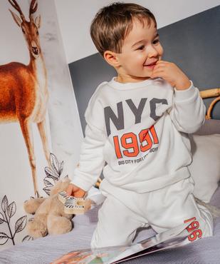 Ensemble 2 pièces sweat + jogging bébé garçon vue4 - GEMO 4G BEBE - GEMO