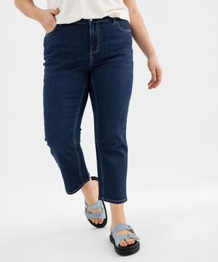 Pantacourt droit en denim stretch femme grande taille vue5 - GEMO (G TAILLE) - GEMO