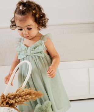 Robe sans manches en tulle bébé fille vue1 - GEMO(BEBE DEBT) - GEMO