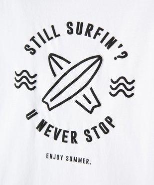 Tee-shirt garçon à manches courtes avec motif surf vue2 - GEMO (JUNIOR) - GEMO